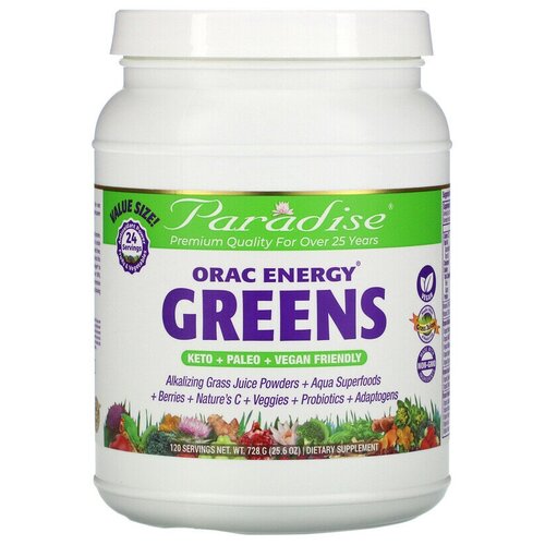 Paradise ORAC Energy Greens 728 г (Paradise)