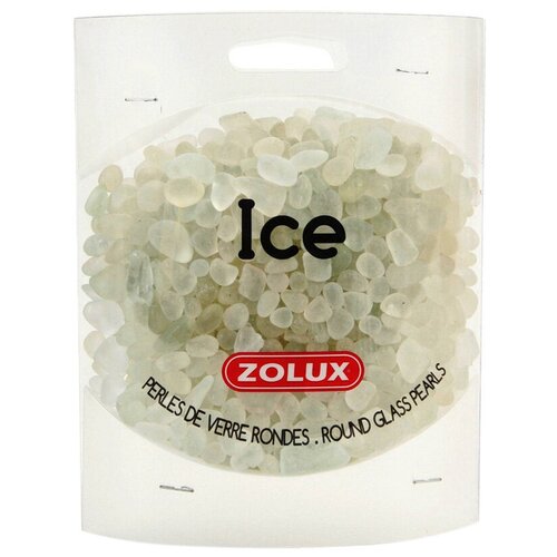 Декор для аквариума Zolux Лед стеклянный белый 472 гр (1 уп)