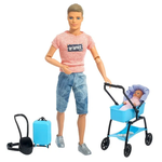 Кукла Defa Kevin Кевин с младенцем, 29 см, 8369 - изображение