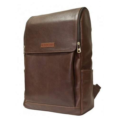 фото Мужской кожаный рюкзак carlo gattini tuffeto dark terracotta 3049-94