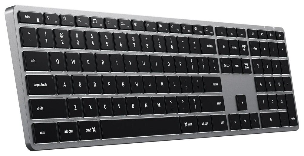 Клавиатура беспроводная Satechi Slim X3 Bluetooth Keyboard Backlit, BT, Серый космос, ST-BTSX3M-RU