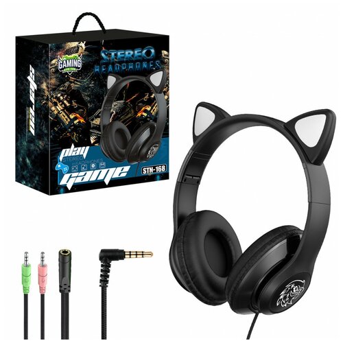 Наушники с ушками STN-168 Black Jack 35 мм 127300₽