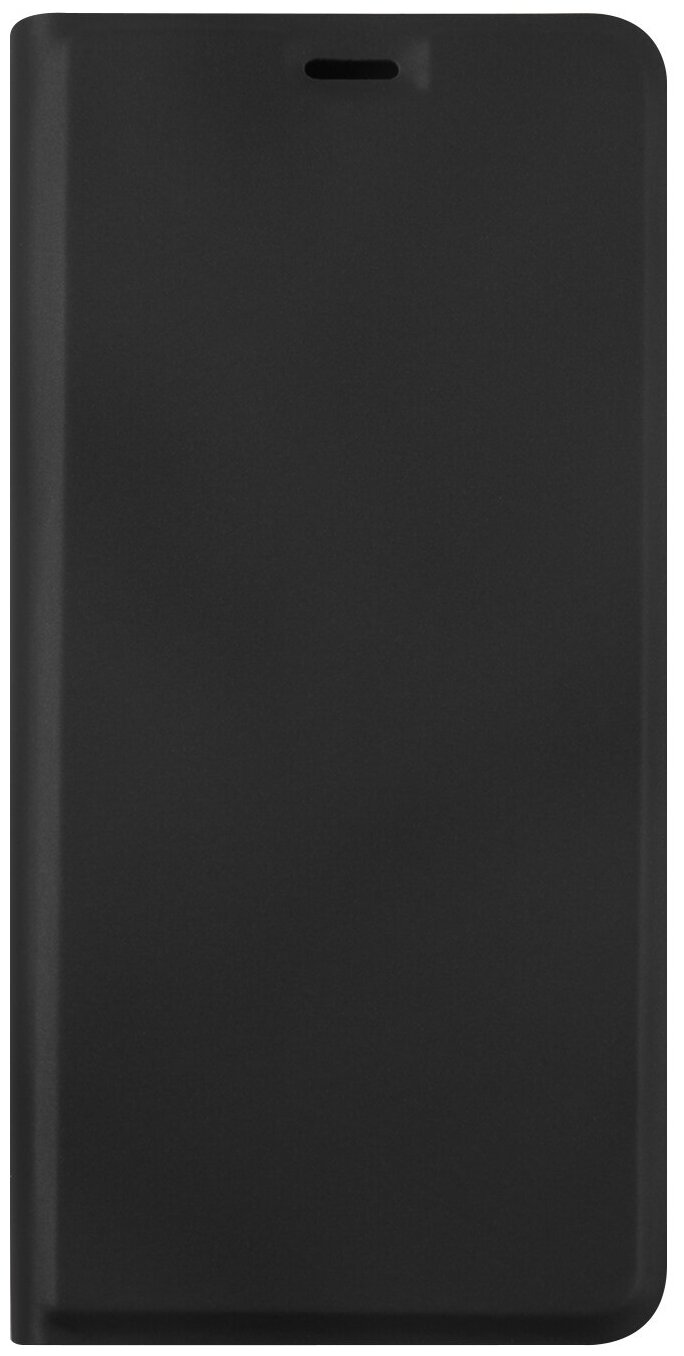 Чехол-книжка RedLine для Xiaomi Redmi 9, термополиуретан, черный - фото №1