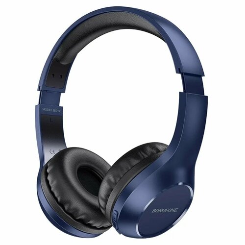 Наушники BO12 Power беспроводные накладные BT50 AUX 300 мАч синие 313100₽