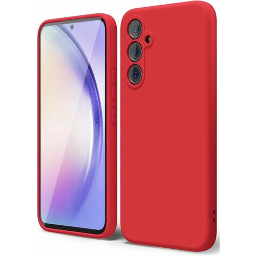 Накладка силиконовая Silicone Cover для Samsung Galaxy S23 S911 красная накладка пластиковая для samsung galaxy s23 s911 с силиконовой окантовкой серая