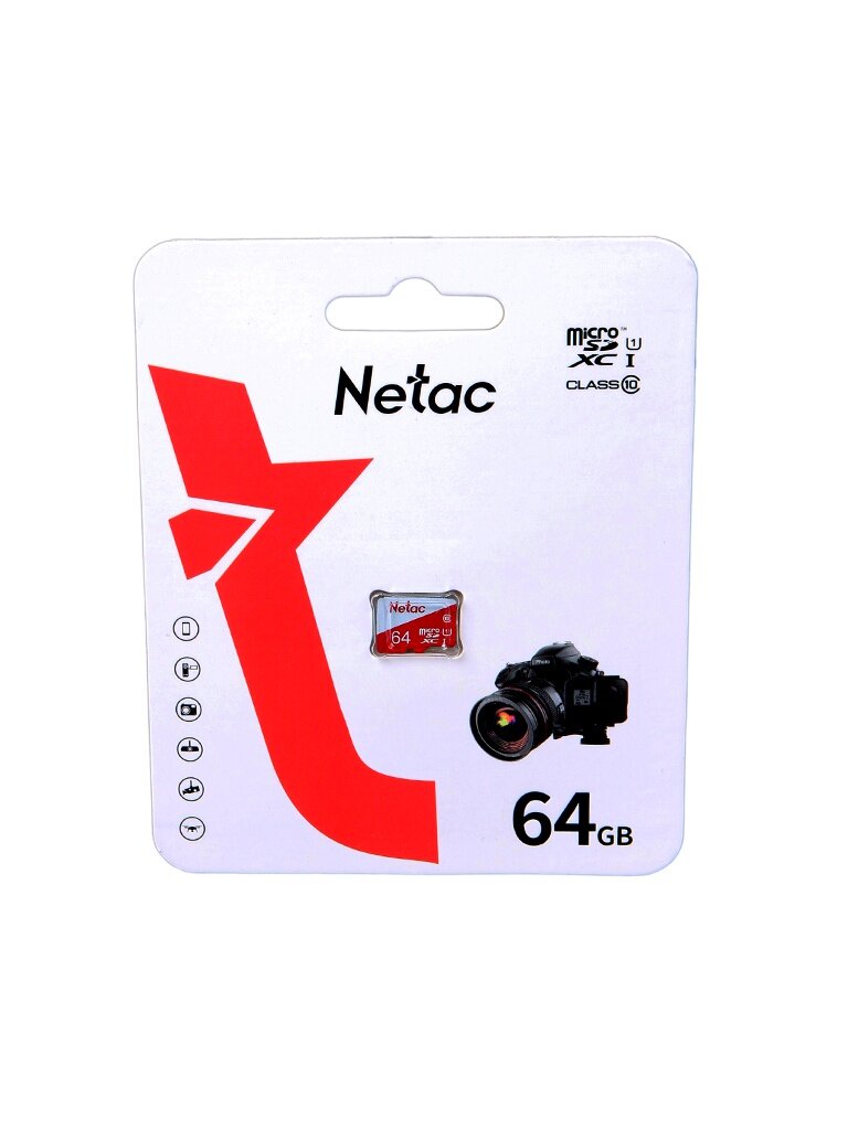 Карта памяти microSD 64 ГБ Netac Class 10 P500 Eco ( NT02P500ECO-064G-S )