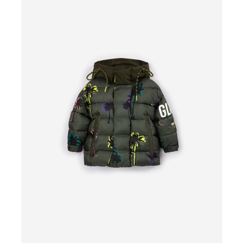 Куртка Gulliver, демисезон/зима, карманы, подкладка, капюшон, водонепроницаемая, манжеты, размер 122, хаки