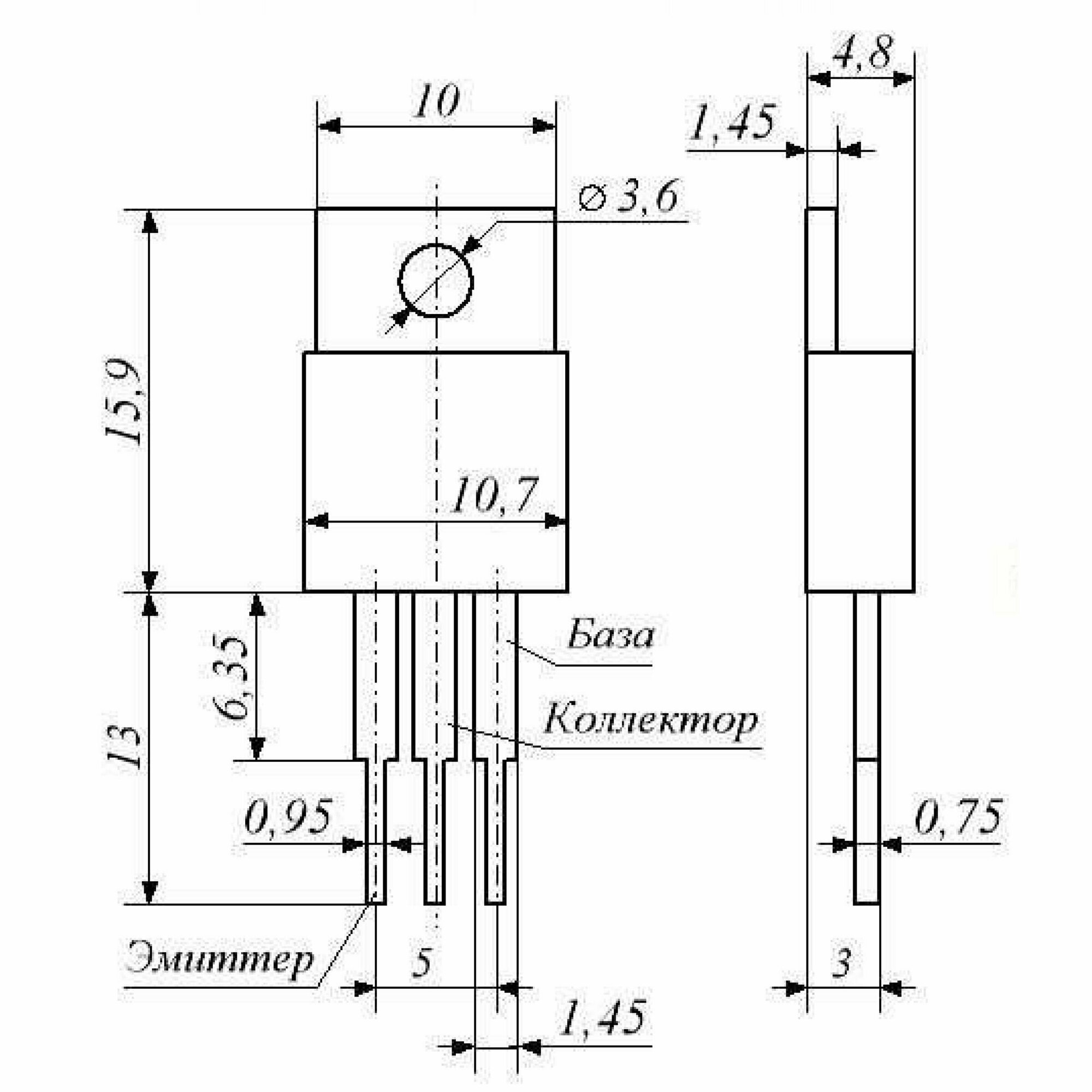 Кт805бм характеристики транзистора схема