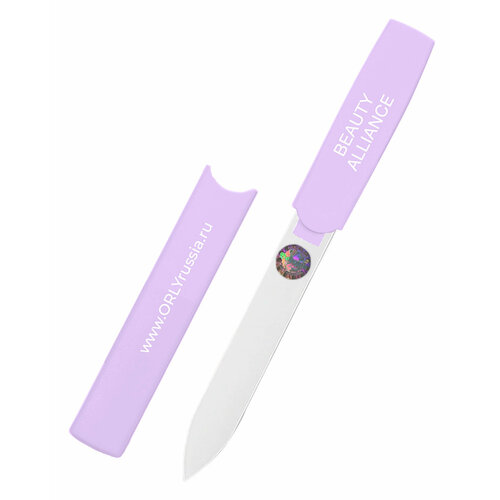Стеклянная двусторонняя пилка (абразивность: 360) ORLY Crystal Line mini Lilaс