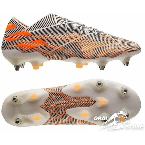 Бутсы adidas, футбольные, размер 6,5 UK, оранжевый