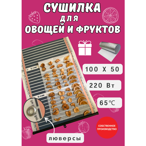 Сушилка для овощей и фруктов инфракрасная 100х50 сушилка для овощей и фруктов инфракрасная с регулятором температуры