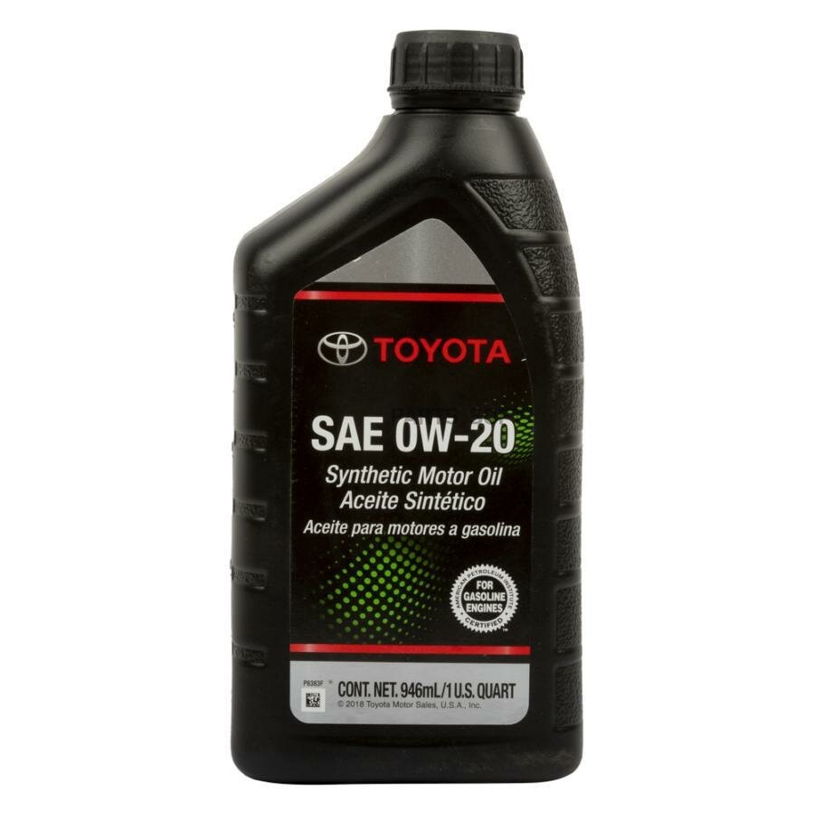 Моторное Масло Toyota Motor Oil 0W-20 (946 Мл) (00279-0Wqte) (00279-1 TOYOTA арт. 002790WQTE6S