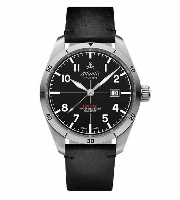 Наручные часы Atlantic Швейцарские водонепроницаемые мужские часы Atlantic Seaflight 70351.41.65