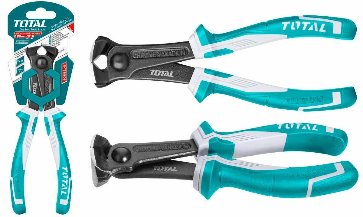 фото Кусачки (бокорезы) торцевые 6"/160 мм TOTAL