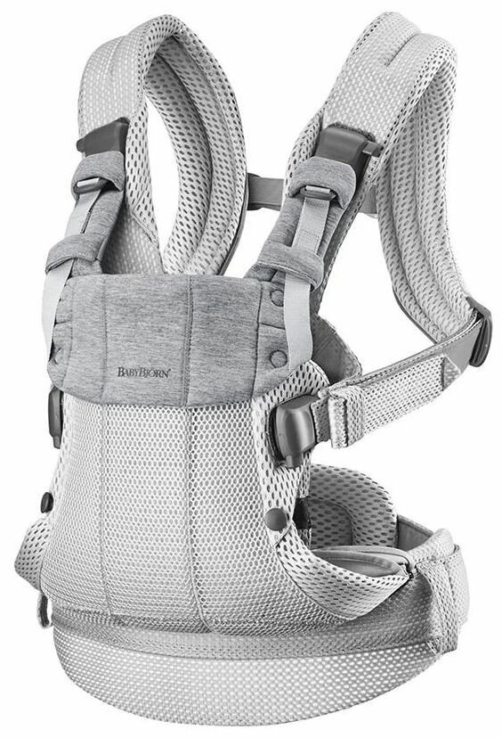 Рюкзак-переноска BabyBjorn Baby carriers One Air 3D Mesh, Серебро