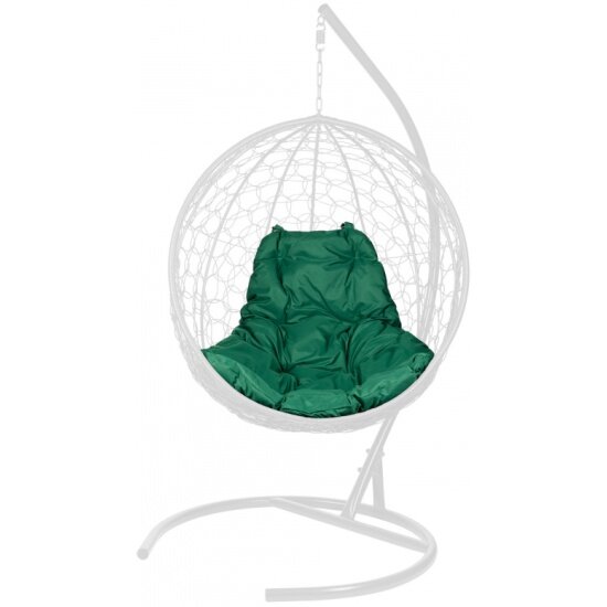 Подушка Bigarden для одноместного подвесного кресла зелёная