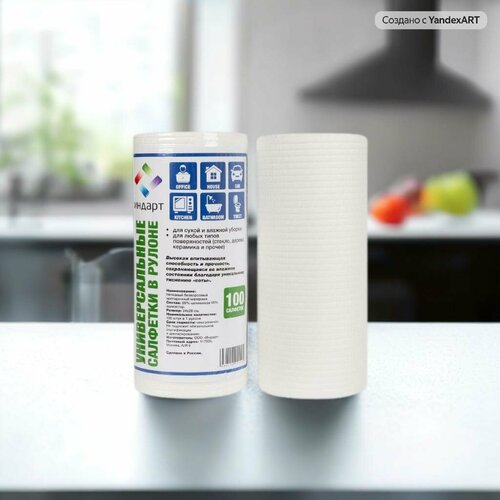 Салфетка хозяйственная универсальная 24*28-100 листов