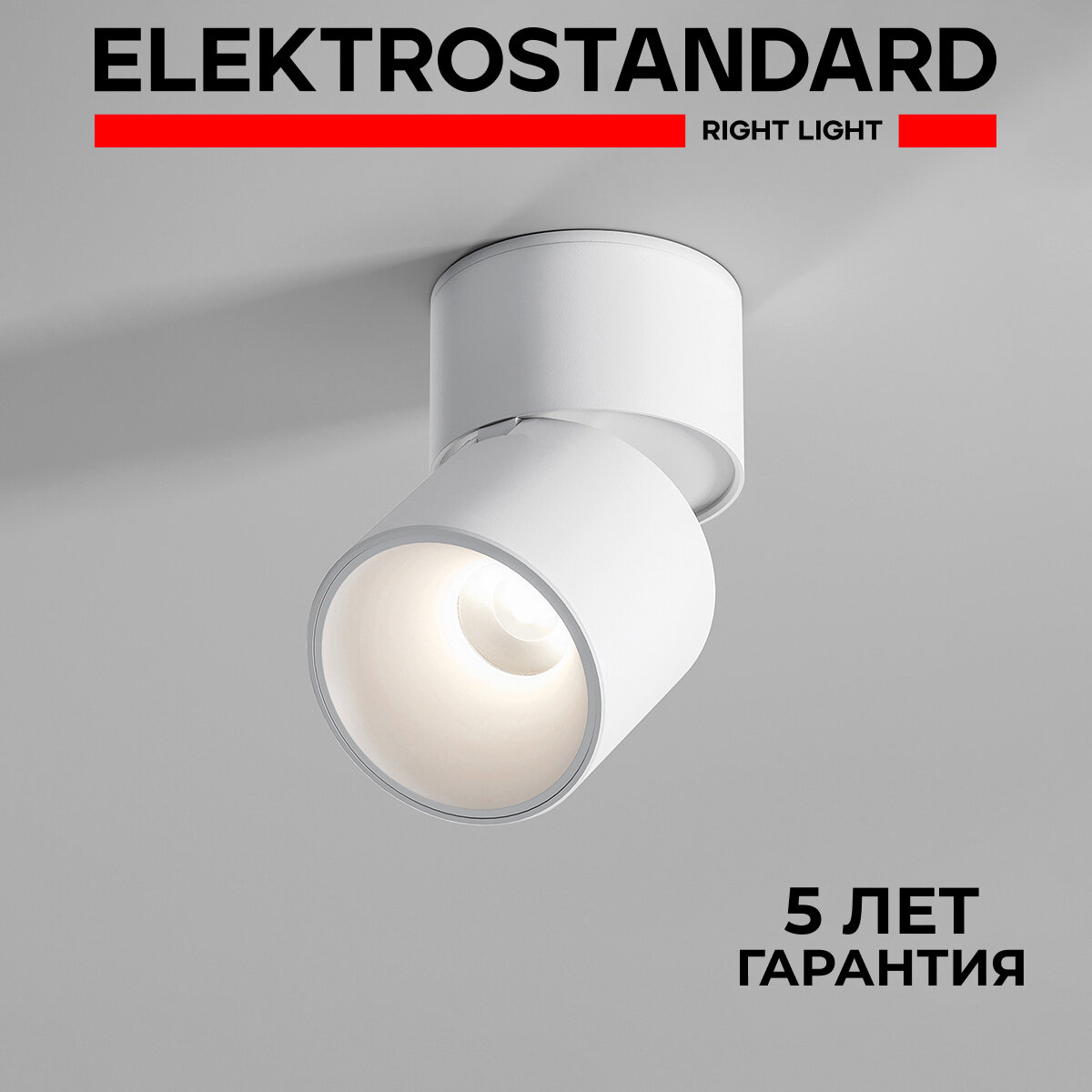 Спот / Накладной светодиодный светильник с поворотным плафоном Elektrostandard Rolly 25112/LED 9 Вт 4000 K цвет белый