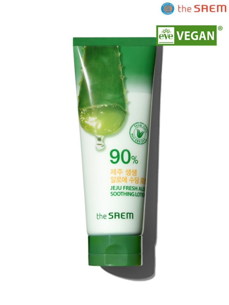 The Saem Лосьон Jeju Fresh Aloe Soothing Lotion 90%, 250 мл.