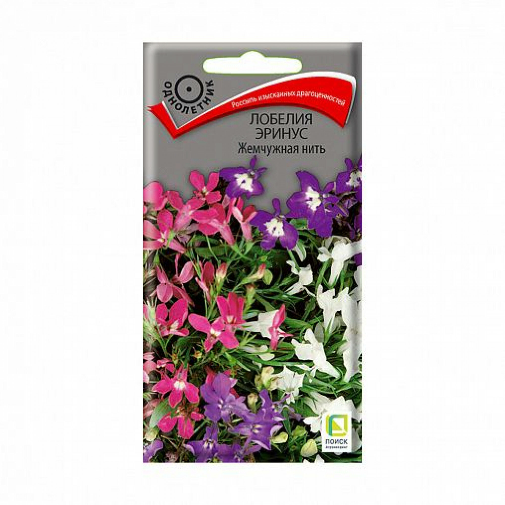 Семена Лобелия Жемчужная нить эринус 01г Одн 12см (Поиск)