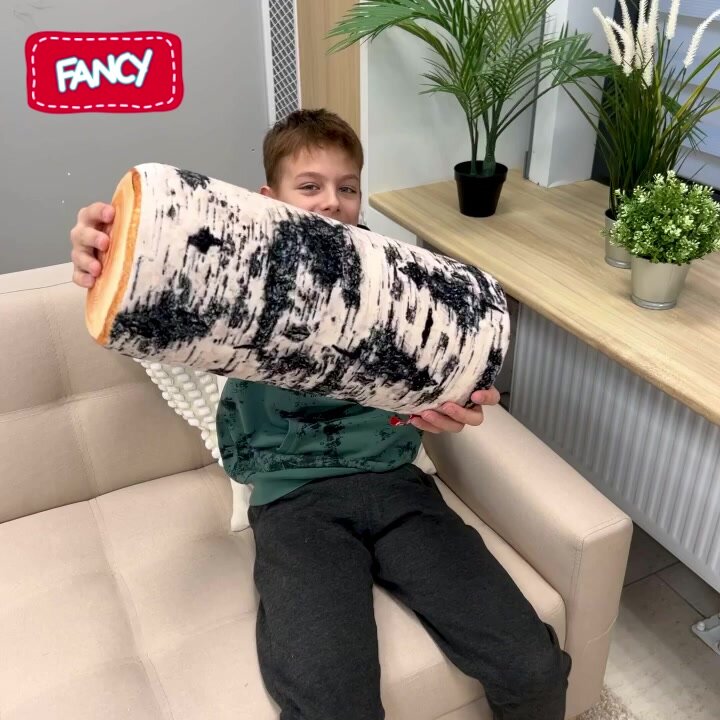 Мягкая подарочная игрушка подушка Берёзовое бревно Fancy BBE1 38 см — фото 1