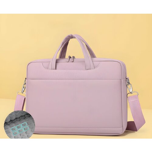 Противоударная сумка для ноутбука диагональю 13-14 дюймов розовый