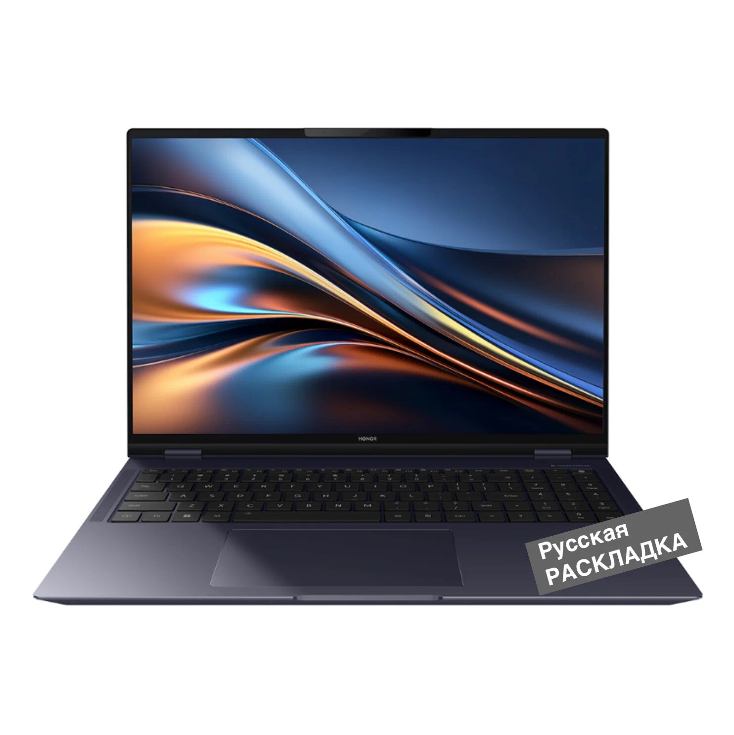 16" Ноутбук Honor MagicBook Pro 16, DRA-5611, 3072x1920 165Гц, Intel Core Ultra 5 125H (4.5 ГГц), RAM 24 ГБ LPDDR5х, SSD 1024 ГБ, Intel Arc Graphics, Windows 11 Pro + MS Office Pro, Синий, русская раскладка