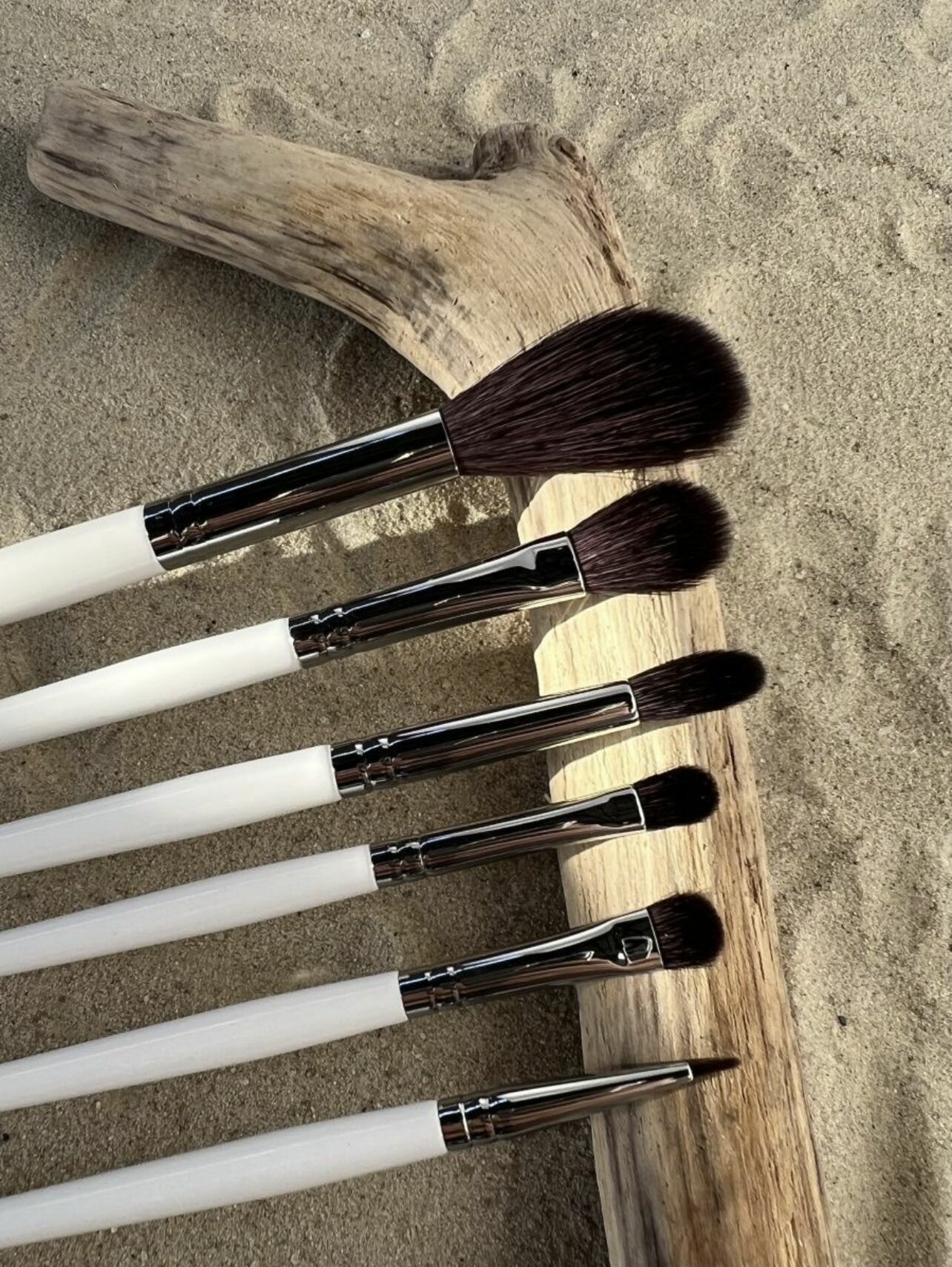 Кисть Beauty Pati "PC", для растушевки, для лица, премиальная, искусственная, белая — фото 1