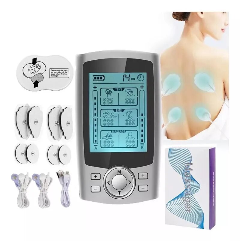Массажер Десятимпульсный электростимулятор и меридиональная терапия 36 режимов