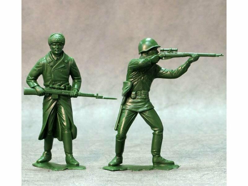 Фигуры солдат Красная армия, набор №1 из 2 фигур, 150 мм