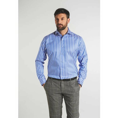 фото Рубашка eterna modern fit, размер 40/ru46, blue
