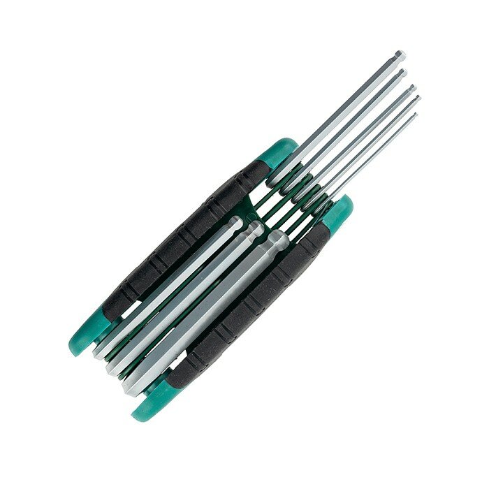Набор ключей шестигранных складных PRAKTISCHE TOOLS, 1.5 - 8 мм, 8 штук