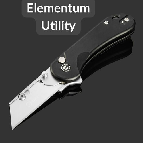 Складной нож CIVIVI Elementum Utility C23039B-1, сталь 6Cr, рукоять Black Aluminum