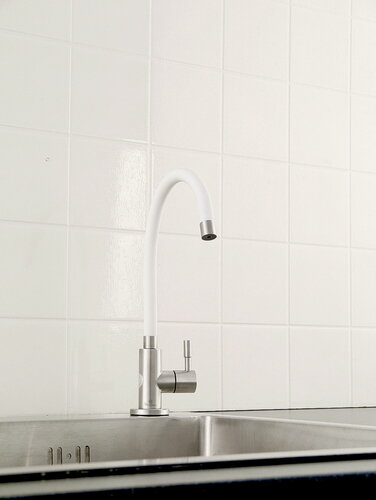 Изображение товара Кран для фильтрованной воды Diadonna, нержавеющая сталь, сатиновый, поворотный излив