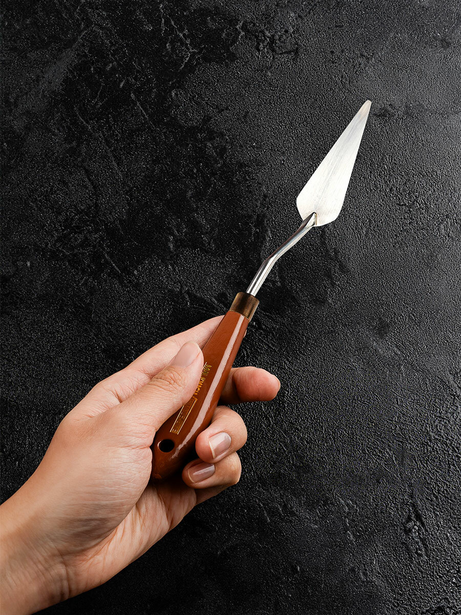 Мастихин Малевичъ универсальные, деревянная ручка, SIMPLE-LINE 1-2 — фото 1