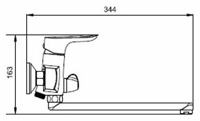 Смеситель LEDEME L2260 для ванны — фото 1