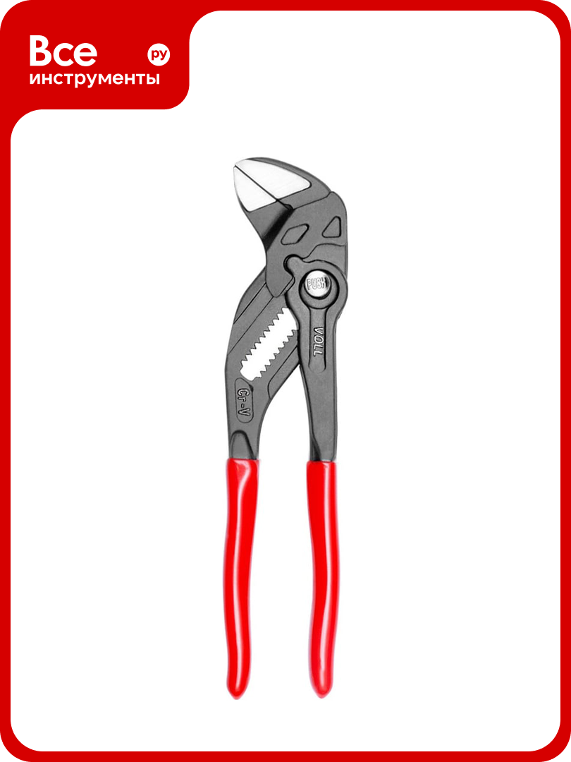 Переставные клещи VOLL Cobra с кулачковым приводом L-7 175 мм CrV 5.22175