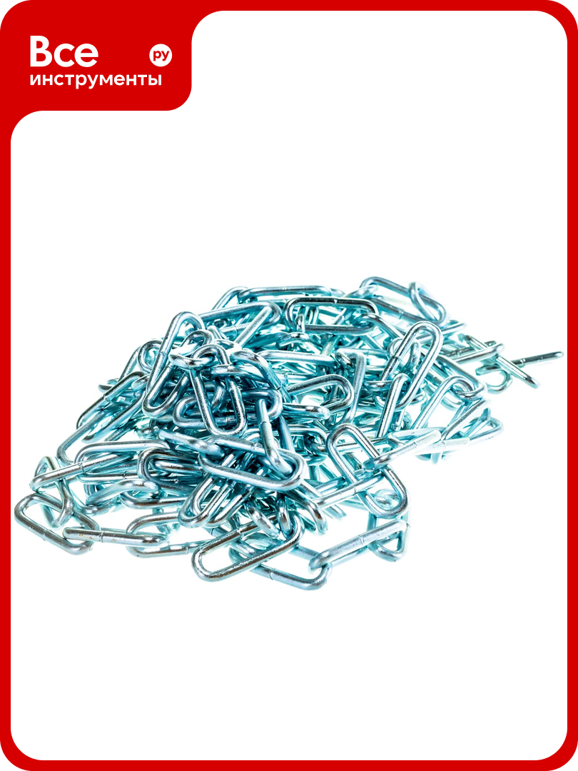 Длиннозвенная цепь Tech-Krep DIN763 5мм упак. 5м - накл. 127863