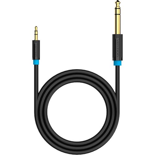 Кабель Vention аудио Jack 6,5 mm M/ 3,5 M - 1,5м Кабель Vention jack 6.5 mm(m)/mini jack 3.5 mm(m) - 1.5 м (BABBG)