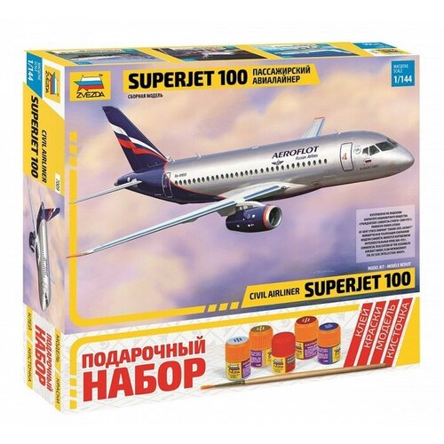 Звезда Сборная модель «Самолёт SuperJet 100», Звезда, 1:144, (7009ПН)
