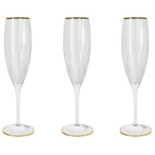 фото Набор бокалов для шампанского same "пиза", золото, 6 предметов, 0.15 л (sm2103_gal) same decorazione