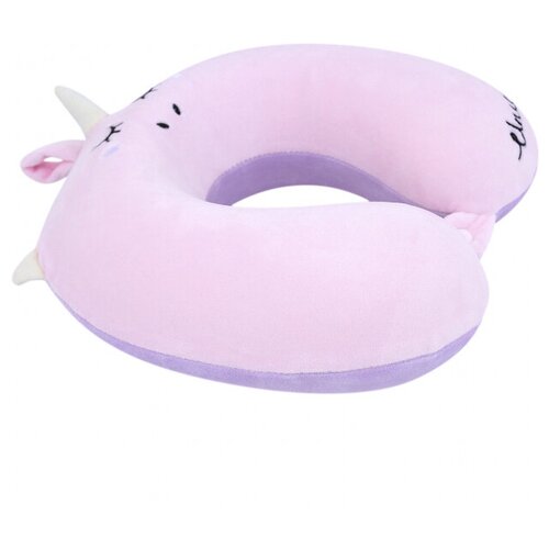 фото Подушка для путешествий единорог спит (розовая) kawaii factory