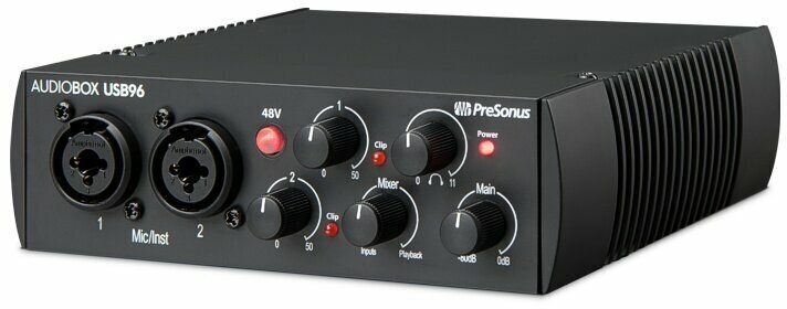PreSonus AudioBox USB 96 25TH аудио/MIDI интерфейс 2х2 для РС или МАС 24бит/96кГц, ПО Studio One Artist, ограниченная партия в честь 25-и летия компан — фото 1