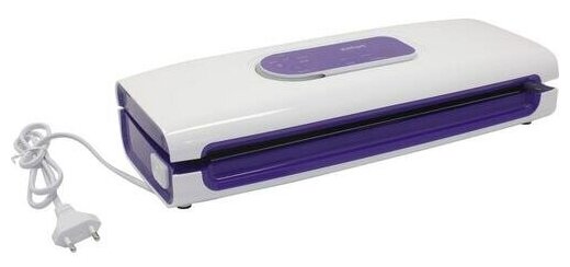 Вакуумный упаковщик Kitfort 140Вт белый/фиолетовый - фото №12