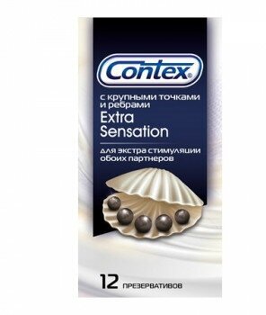 Презервативы Contex (Контекс) Extra Sensation с крупными точками и ребрами 12 шт. ЛРС Продактс Лтд - фото №15