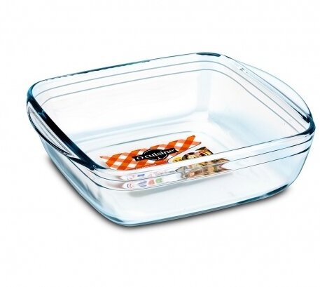 Блюдо для запекания и выпечки с крышкой O CUISINE 20x17x5.5см квадратное PYREX 211PC00/1046 - фото №3