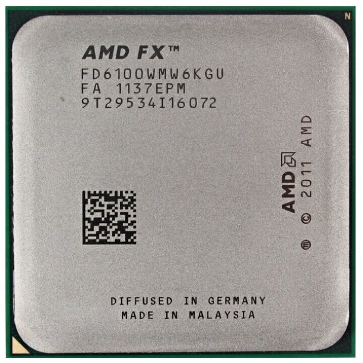 Процессор AMD FX-6100 AM3+,  6 x 3300 МГц, OEM