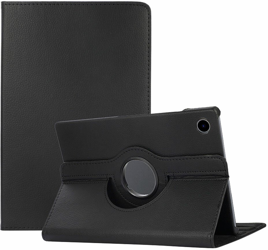 Чехол для планшета Samsung Galaxy Tab A9 (2023) 8.7 дюйма (SM-X110/X115), с подставкой / поворотный 360 градусов (черный)