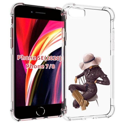 Чехол MyPads загадочная-девушка-в-костюме женский для iPhone 7 4.7 / iPhone 8 / iPhone SE 2 (2020) / Apple iPhone SE3 2022 задняя-панель-накладка-бампер