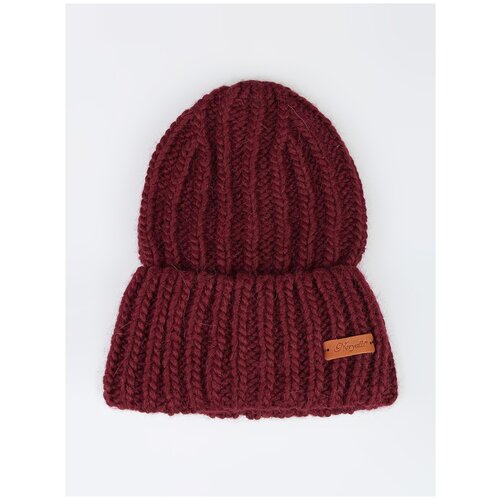 фото Шапка бини noryalli, размер 56/59, красный